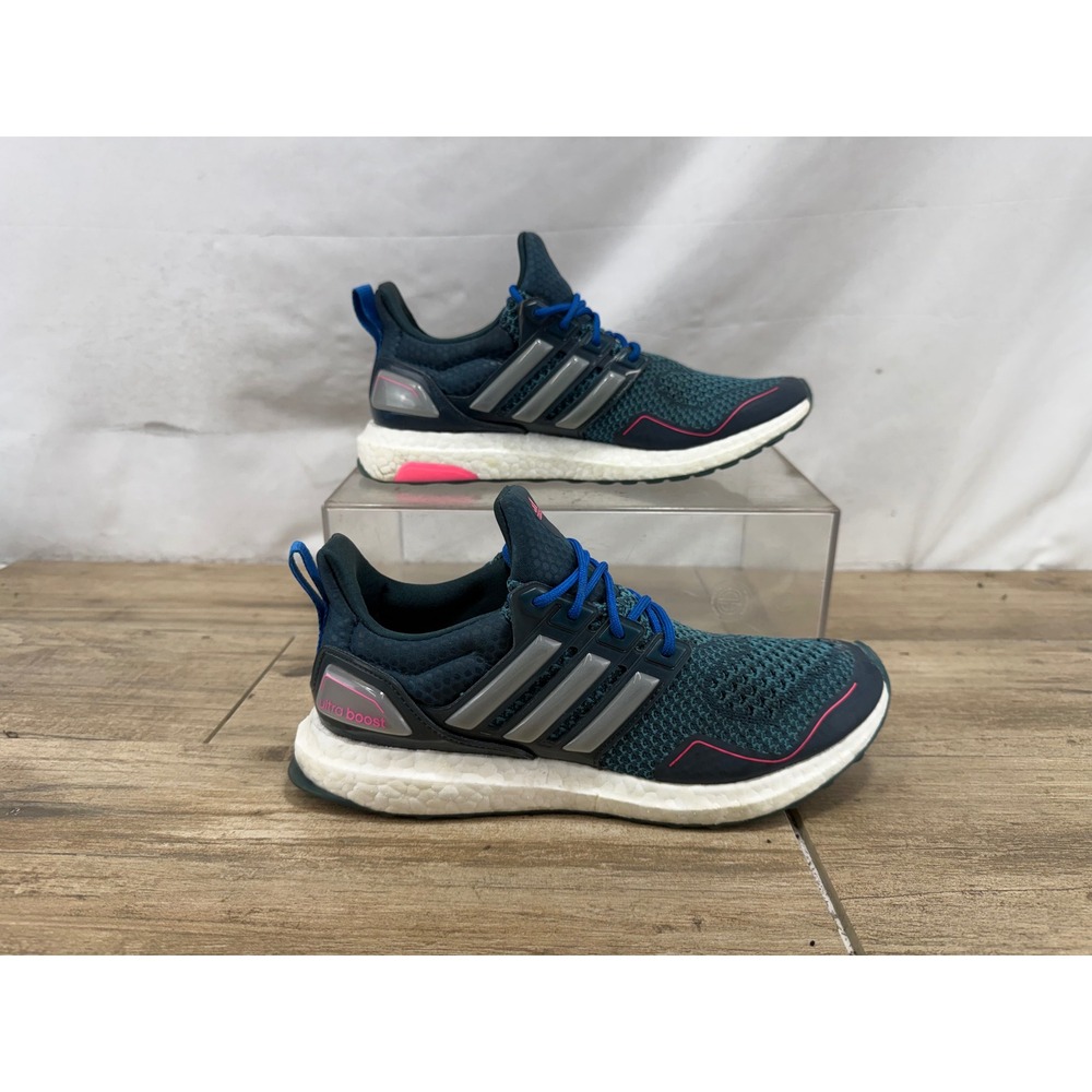Adidas Ultraboost Teal Navy Pink Running Shoes Womens S77512